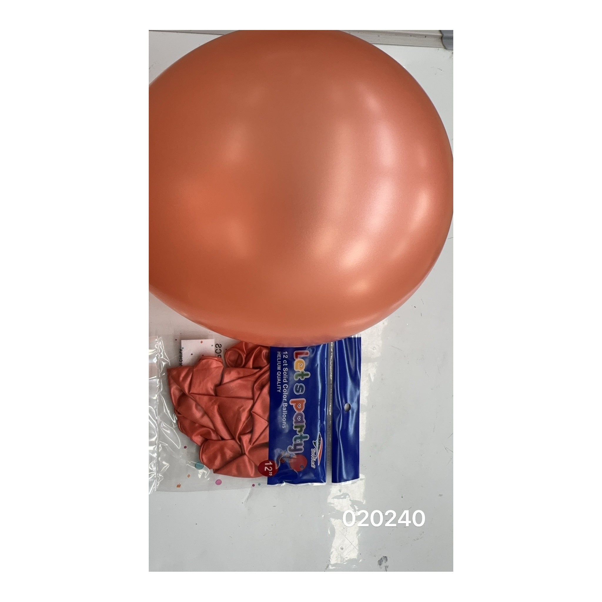 12"Balloon 12 ct Rose Gold